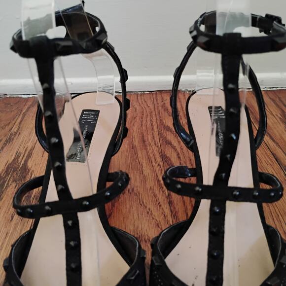 INC International Concepts Black Beaded Pointed Toe Stiletto Heels 8M 3in Glam - Picture 15 of 17